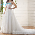 Spaghetti Straps Sleeveless Lace Appliques Beach Wedding Dresses